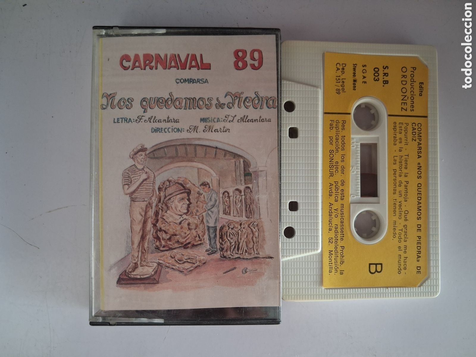 Casetes antiguos: CINTA CASETE CARNAVAL CADIZ COMPARSA NOS QUEDAMOS DE PIEDRA