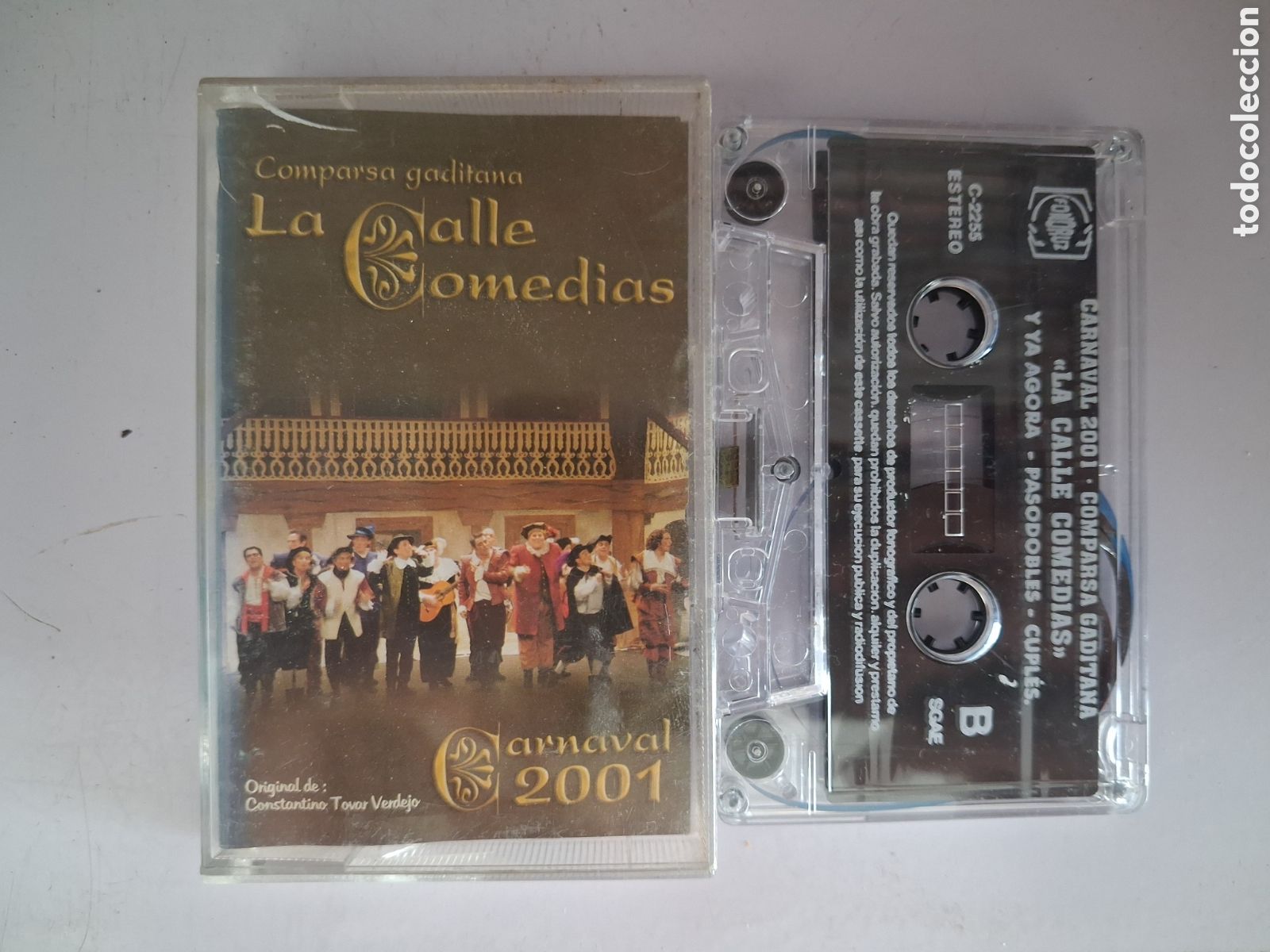 Cassettes Anciennes: CINTA CASETE CARNAVAL CADIZ COMPARSA LA CALLE COMEDIAS (CANTO COMIDO/COLOR DESGASTADO)