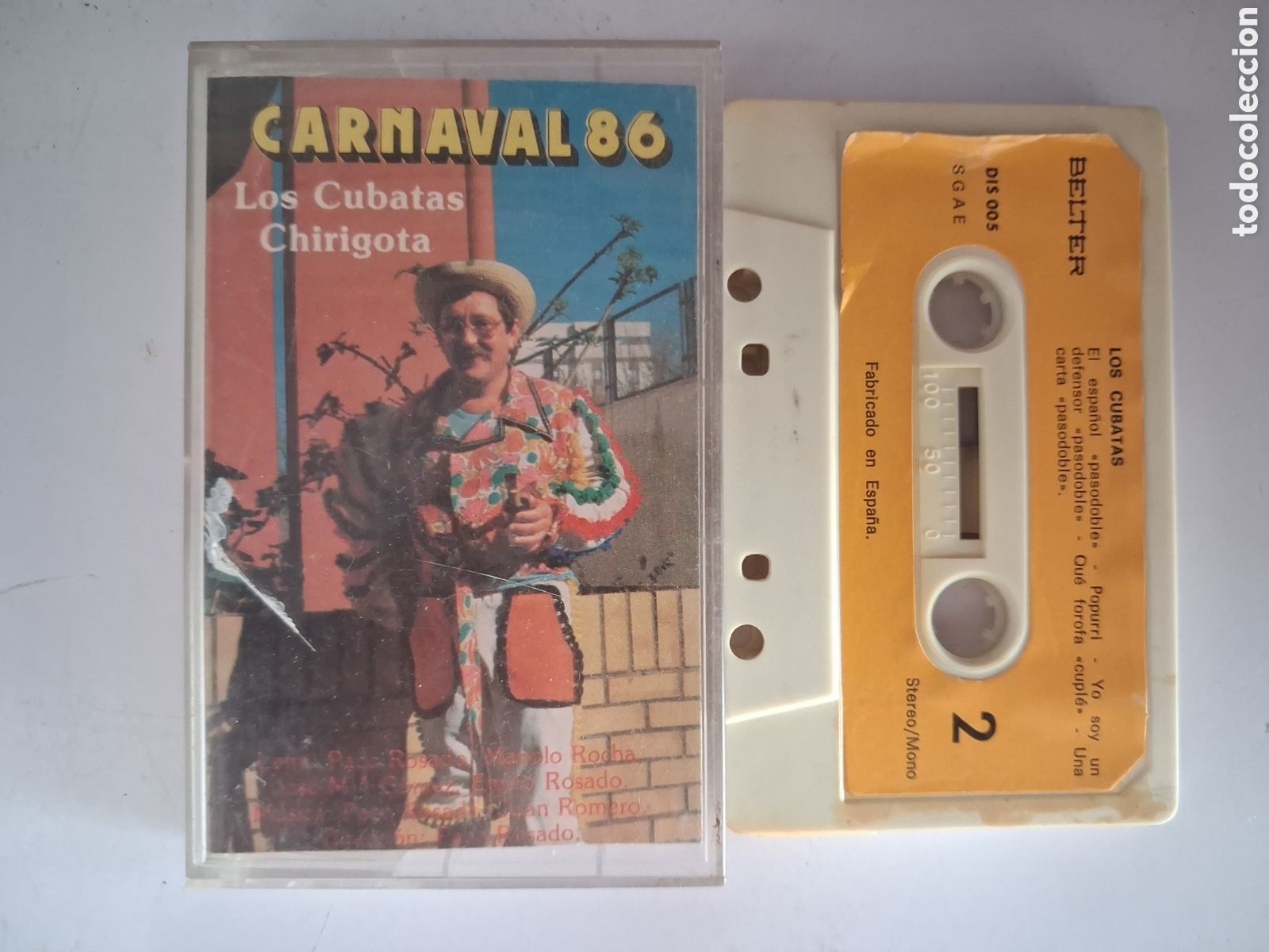 Casetes antiguos: CINTA CASETE CARNAVAL CADIZ CHIRIGOTA LOS CUBATAS BELTER
