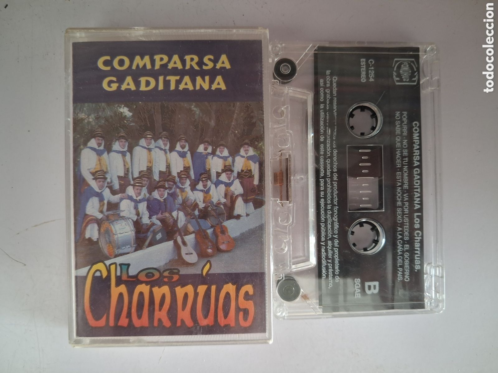Casetes antiguos: CINTA CASETE CARNAVAL CADIZ COMPARSA CHARRUAS FONORUZ