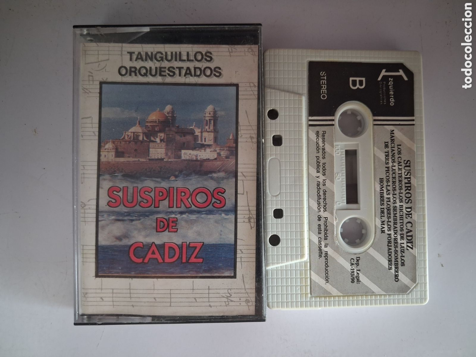 Casetes antiguos: CINTA CASETE CARNAVAL CADIZ TANGUILLOS ORQUESTADOS SUSPIROS DE CADIZ