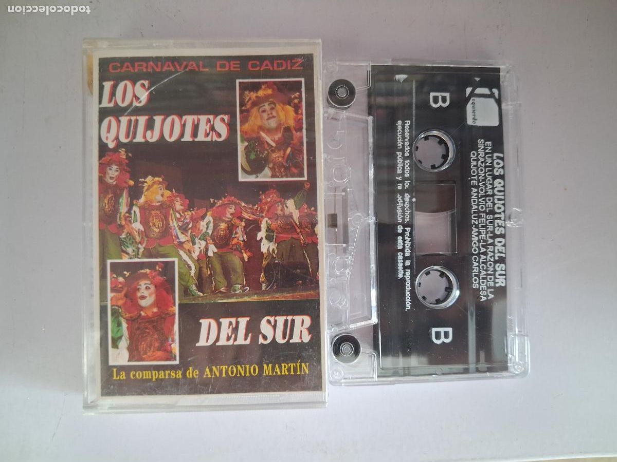 Cassette antiche: CINTA CASETE CARNAVAL CADIZ COMPARSA LOS QUIJOTES DEL SUR