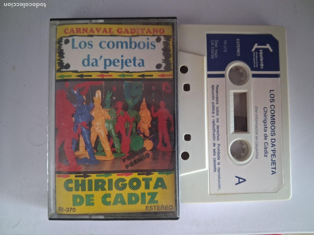 Cassette antiche: CINTA CASETE CARNAVAL CADIZ CHIRIGOTA LOS COMBOIS DA'PEJETA