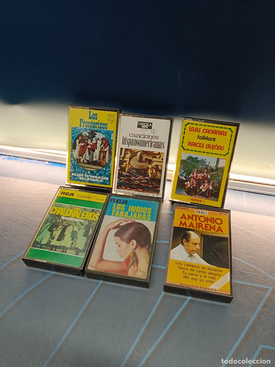 Casetes antiguos: Lote 6 Casetes, casete, M&uacute;sica del Mundo