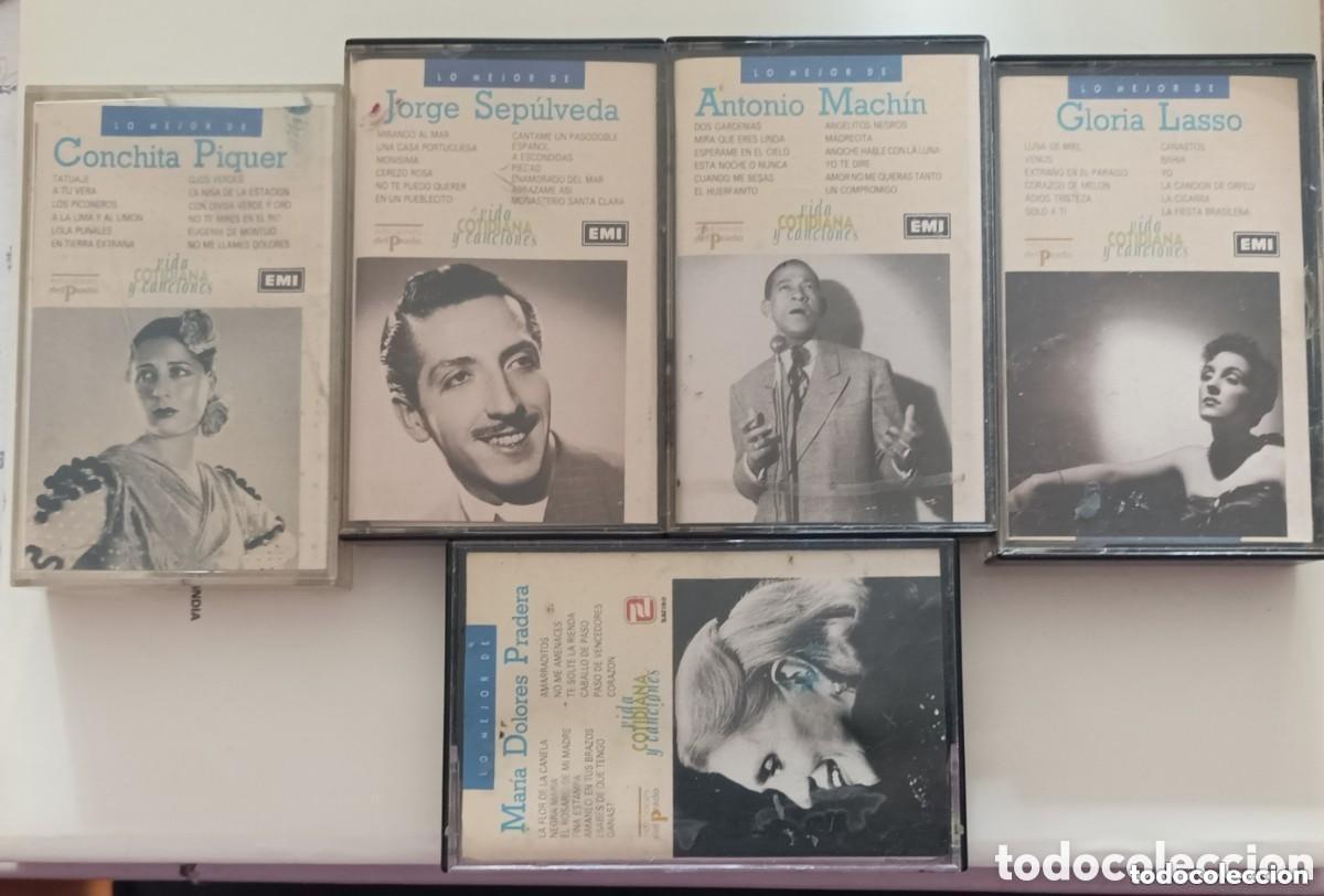 Cassettes Anciennes: Conjunto de cassettes - Conchita Piquer , Jorge Sep&uacute;lveda, Machin, Dolores Pradera, Lasso