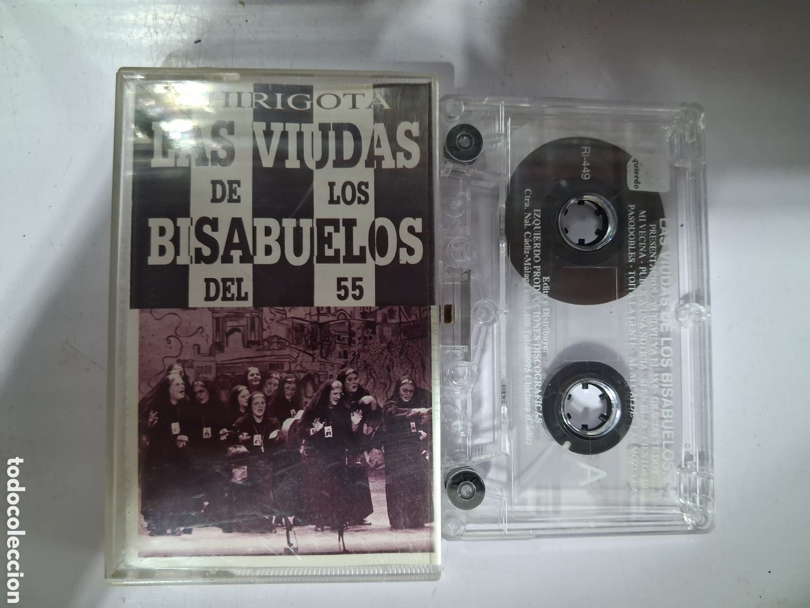 Cassettes Anciennes: CINTA CASETE CARNAVAL CADIZ LAS VIUDAS DE LOS BISABUELOS DEL 55 TRANSPARENTE