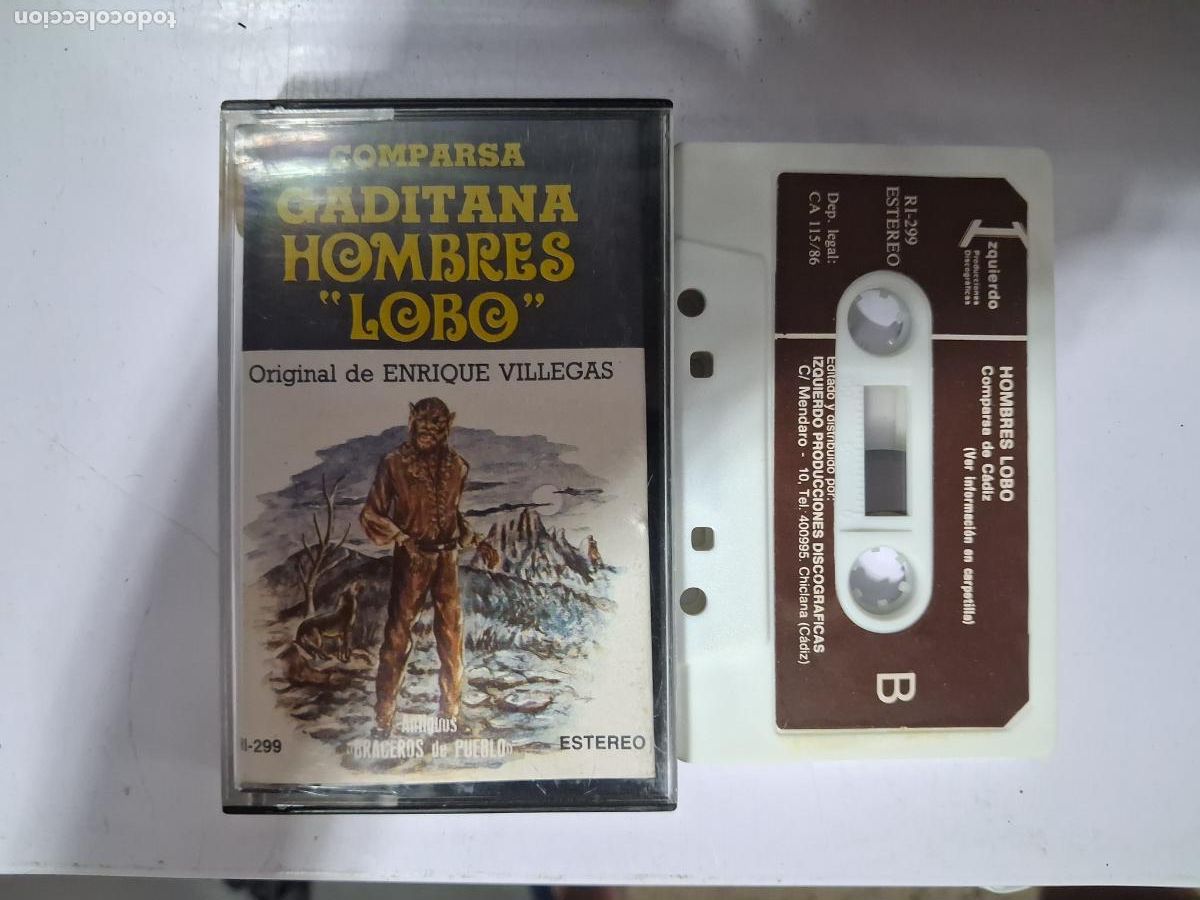 Casetes antiguos: CINTA CASETE CARNAVAL CADIZ HOMBRES LOBO