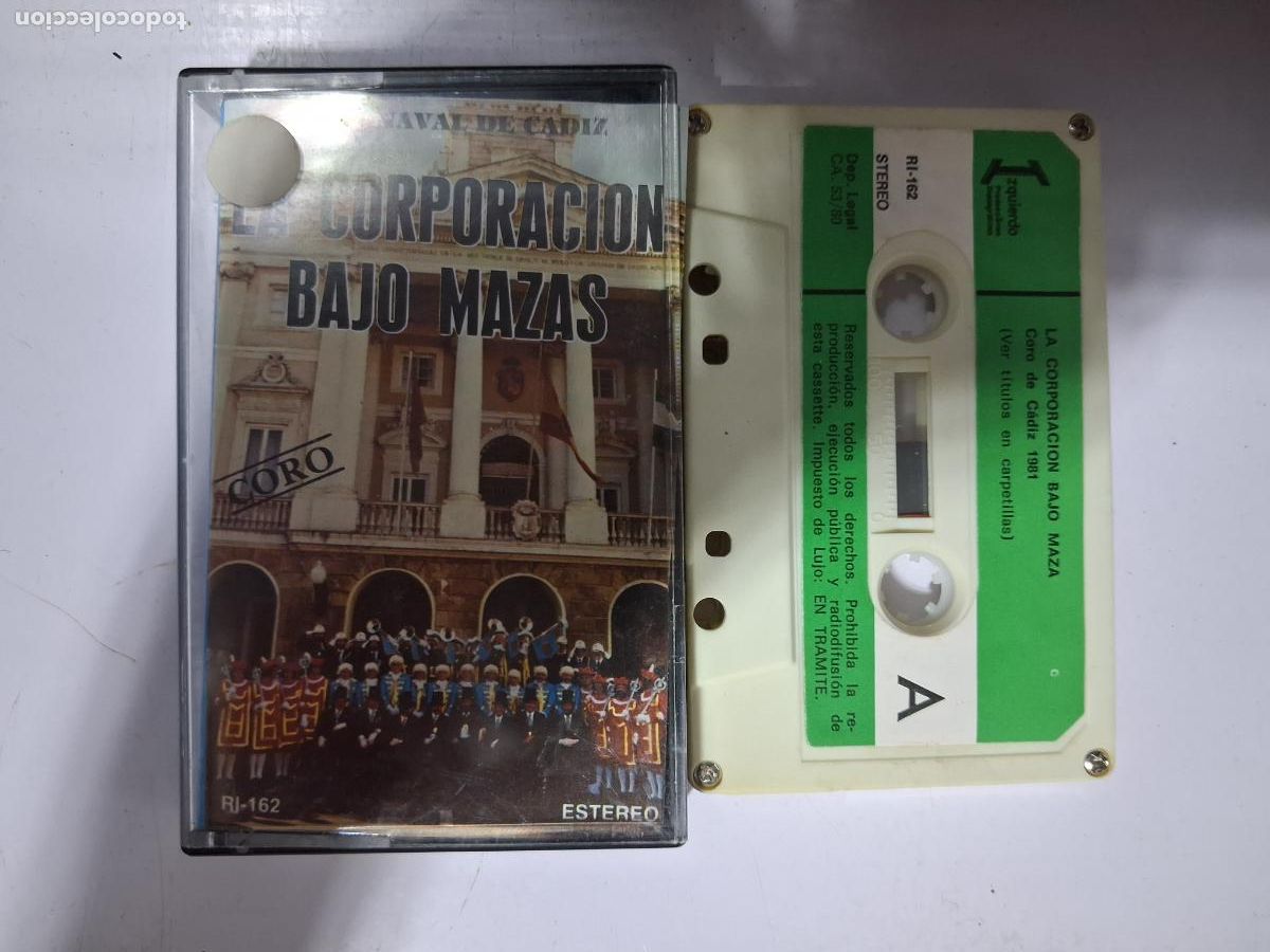 Cassettes Anciennes: CINTA CASETE CARNAVAL CADIZ LA CORPORACION BAJO MAZAS