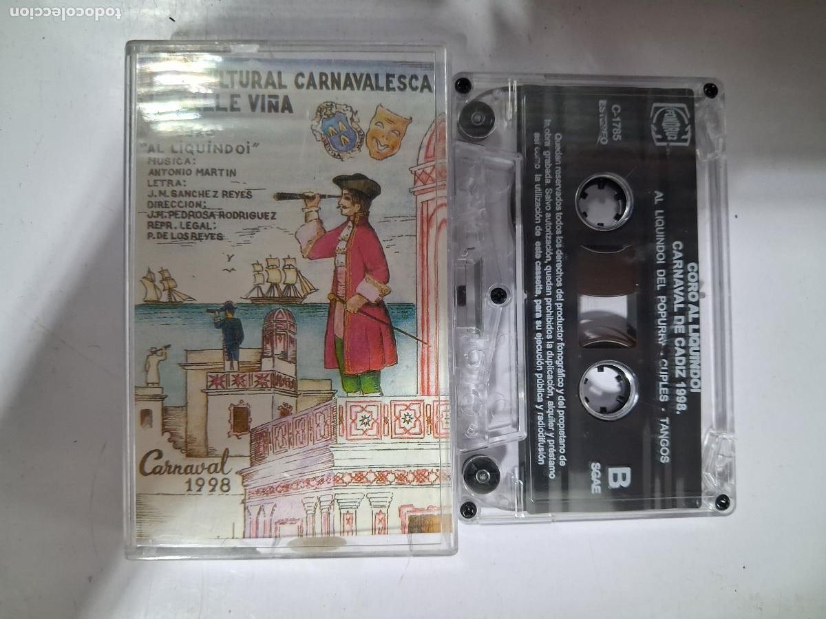 Cassettes Anciennes: CINTA CASETE CARNAVAL CADIZ CORO AL LIQUINDOI