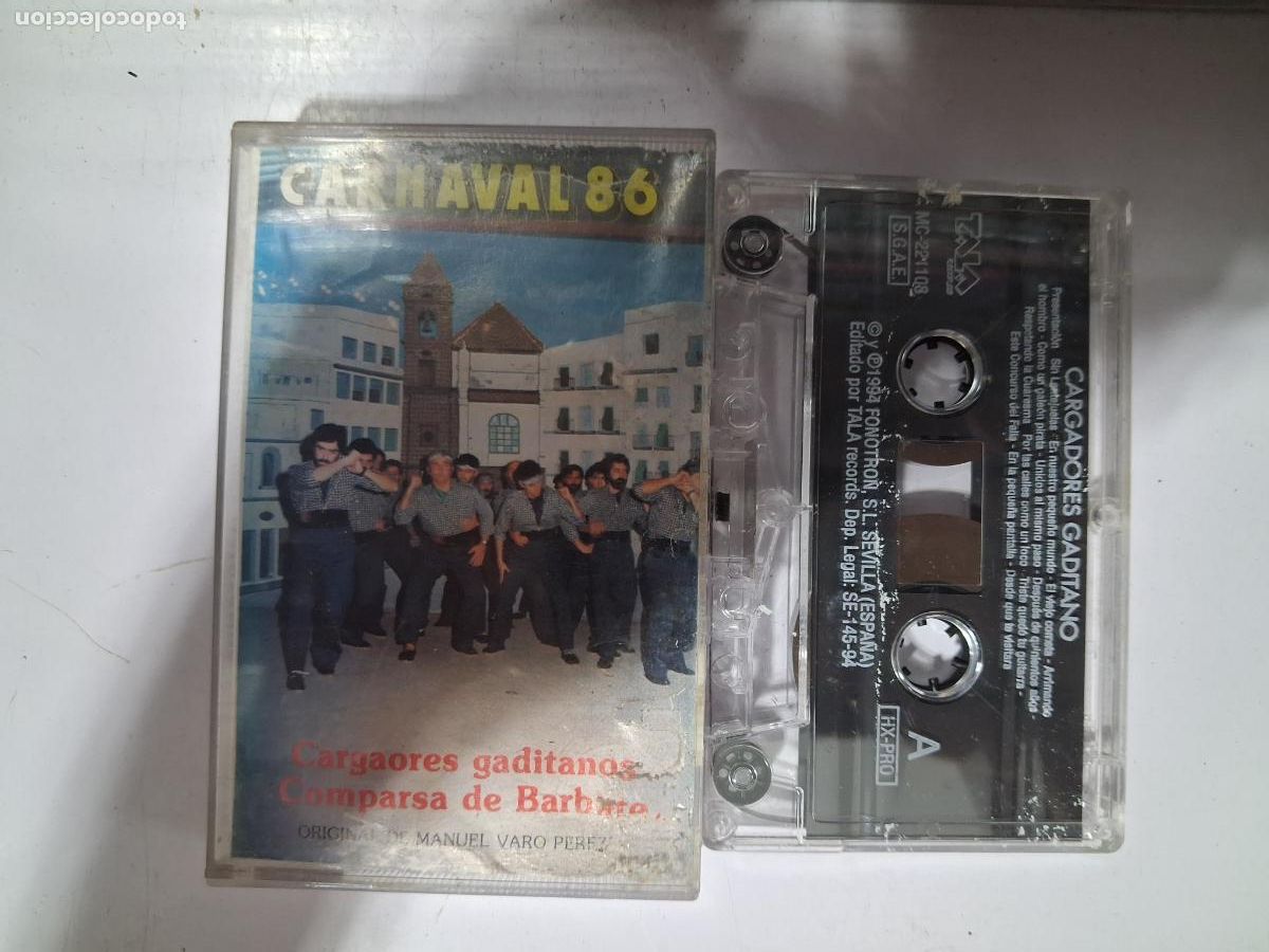 Alte Kassetten: CINTA CASETE CARNAVAL CADIZ CARGADORES GADITANOS MELLI