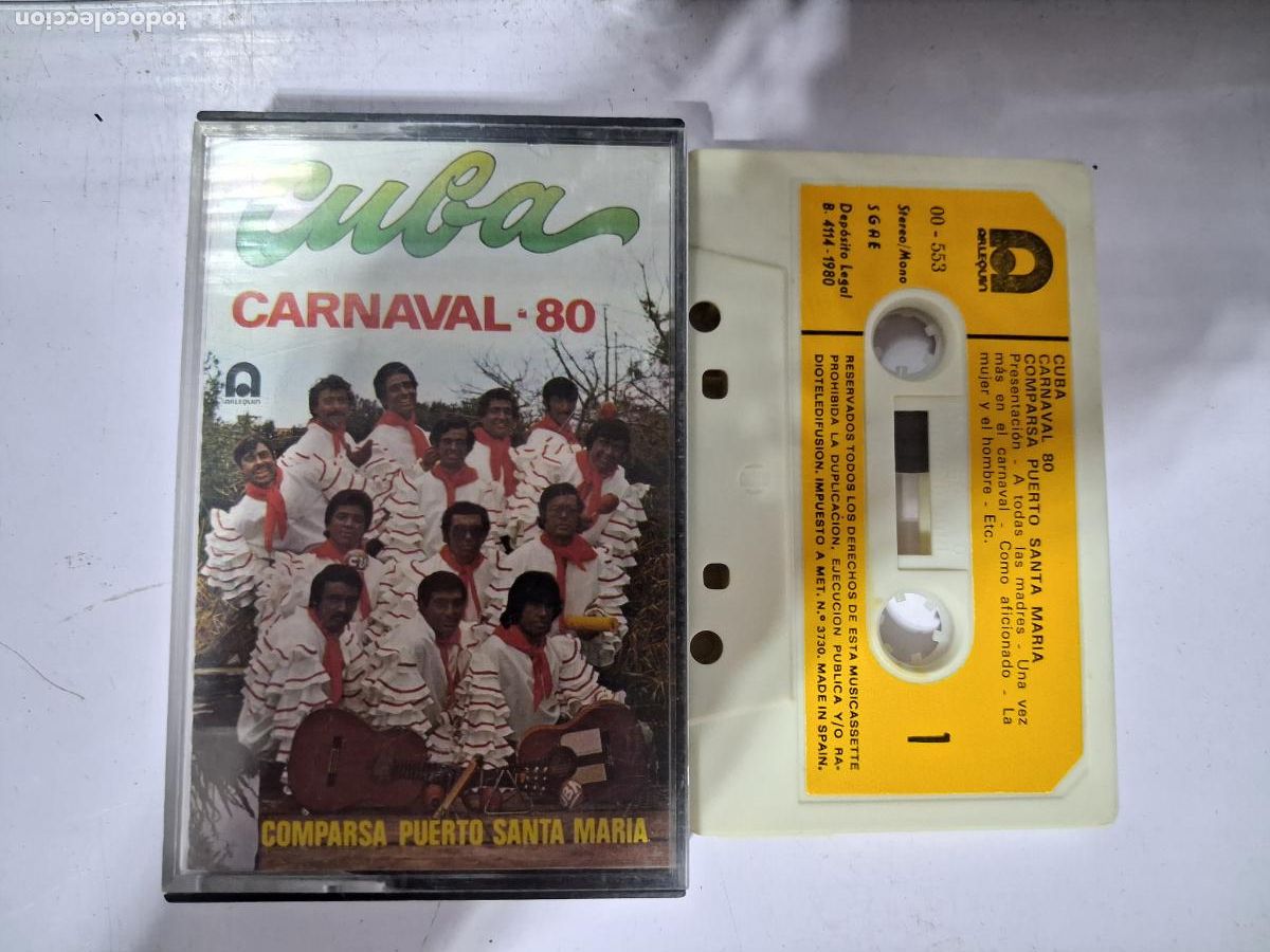 Casetes antiguos: CINTA CASETE CARNAVAL CADIZ CUBA