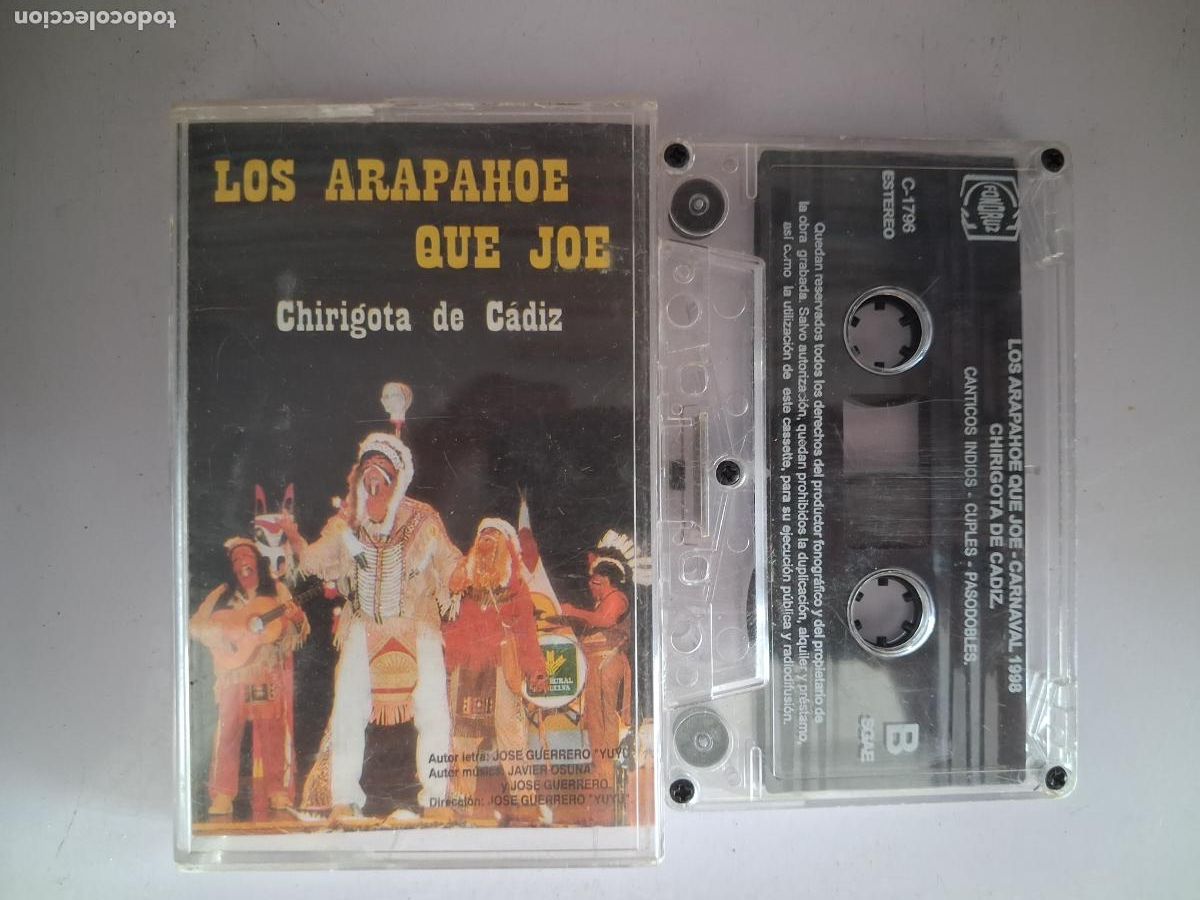 Casetes antiguos: CINTA CASETE CARNAVAL CADIZ LOS ARAPAHOE QUE JOE