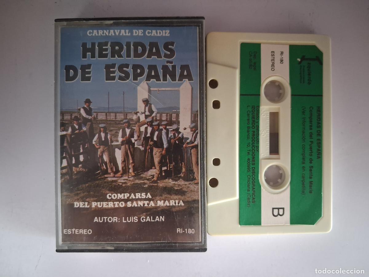 Cassettes Anciennes: CINTA CASETE CARNAVAL CADIZ HERIDAS DE ESPA&Ntilde;A