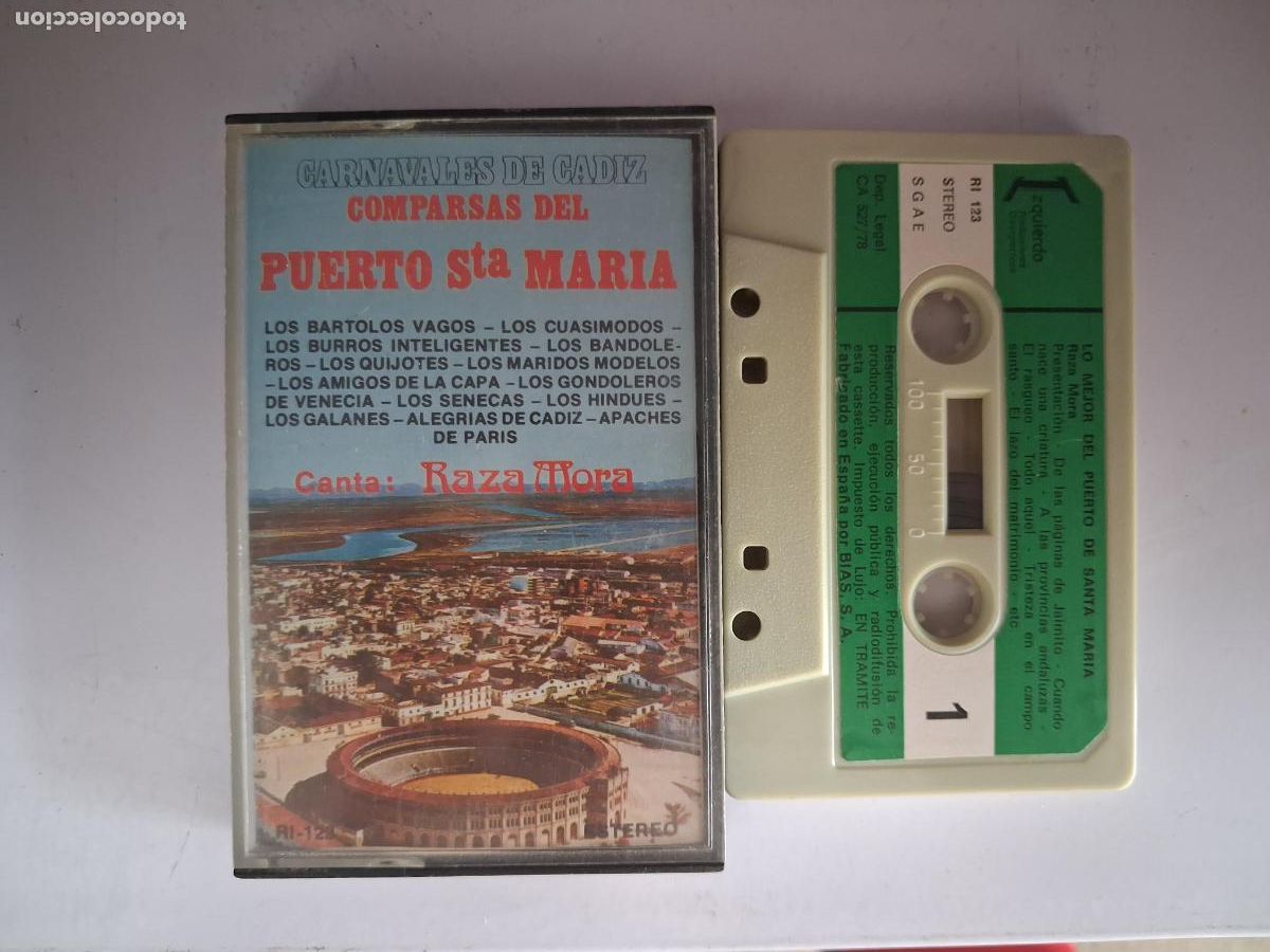 Cassettes Anciennes: CINTA CASETE CARNAVAL CADIZ COMPARSAS DEL PUERTO STA MARIA