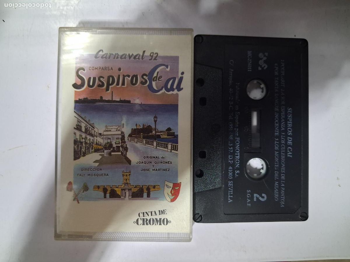 Cassettes Anciennes: CINTA CASETE CARNAVAL CADIZ SUSPIROS DE CAI negra