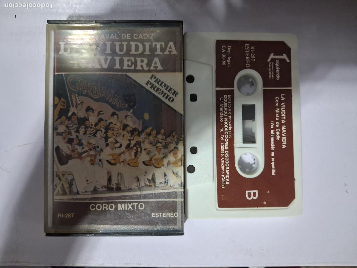 Cassettes Anciennes: CINTA CASETE CARNAVAL CADIZ LA VIUDITA NAVIERA