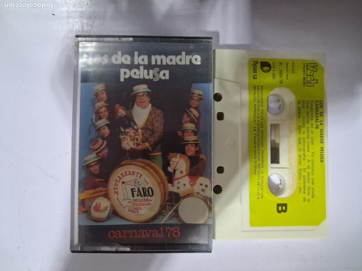 Casetes antiguos: CINTA CASETE CARNAVAL CADIZ LOS DE LA MADRE PELUSA