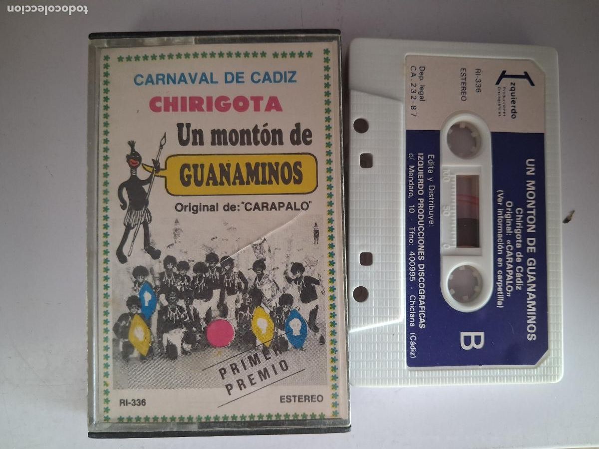 Cassettes Anciennes: CINTA CASETE CARNAVAL CADIZ UN MONT&Oacute;N DE GUANAMINOS