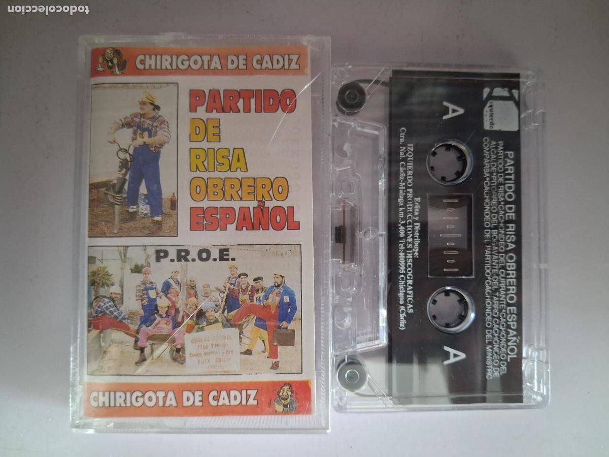 Casetes antiguos: CINTA CASETE CARNAVAL CADIZ PARTIDO DE RISA OBRERO ESPA&Ntilde;OL