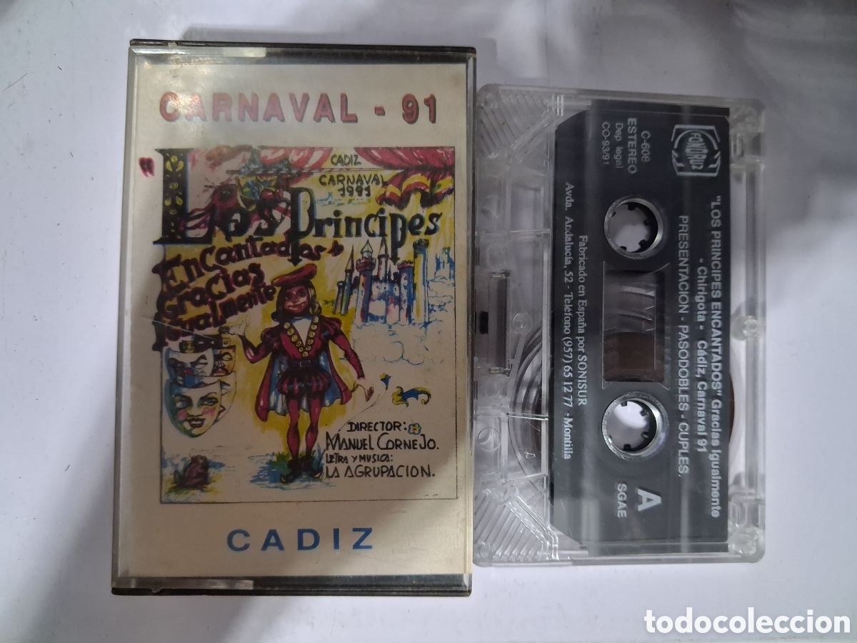 Cassettes Anciennes: CINTA CASETE CARNAVAL CADIZ LOS PRINCIPES ENCANTADOS FONORUZ