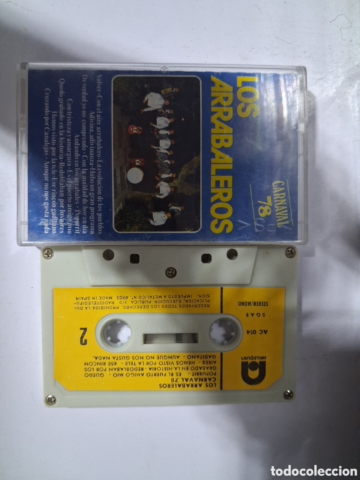 Cassettes Anciennes: CINTA CASETE CARNAVAL CADIZ LOS ARRABALEROS