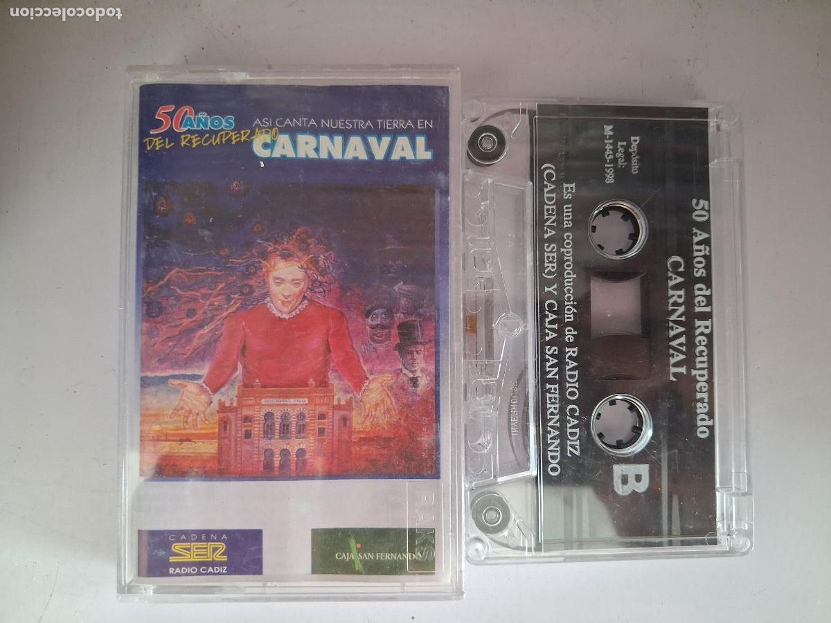Alte Kassetten: CINTA CASETE CARNAVAL CADIZ 50 A&Ntilde;OS DEL RECUPERADO CARNAVAL