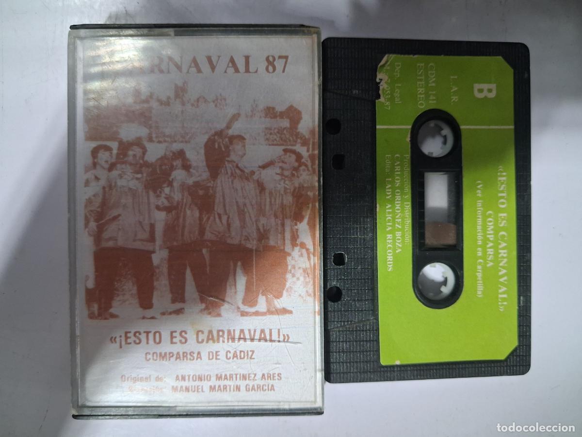 Casetes antiguos: CINTA CASETE CARNAVAL CADIZ 87 ESTO ES CARNAVAL - ANTONIO MARTINEZ ARES