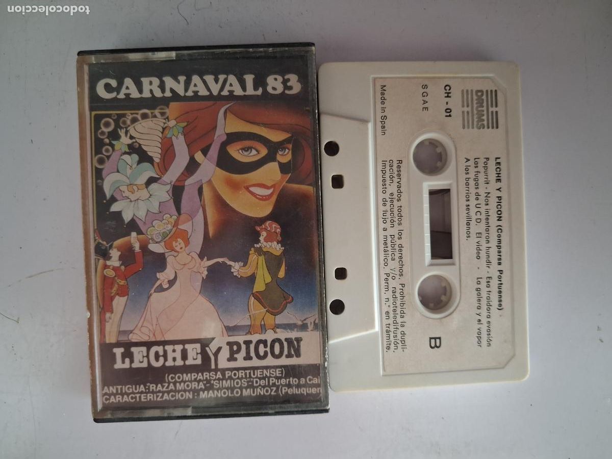Casetes antiguos: CINTA CASETE CARNAVAL CADIZ LECHE Y PICON
