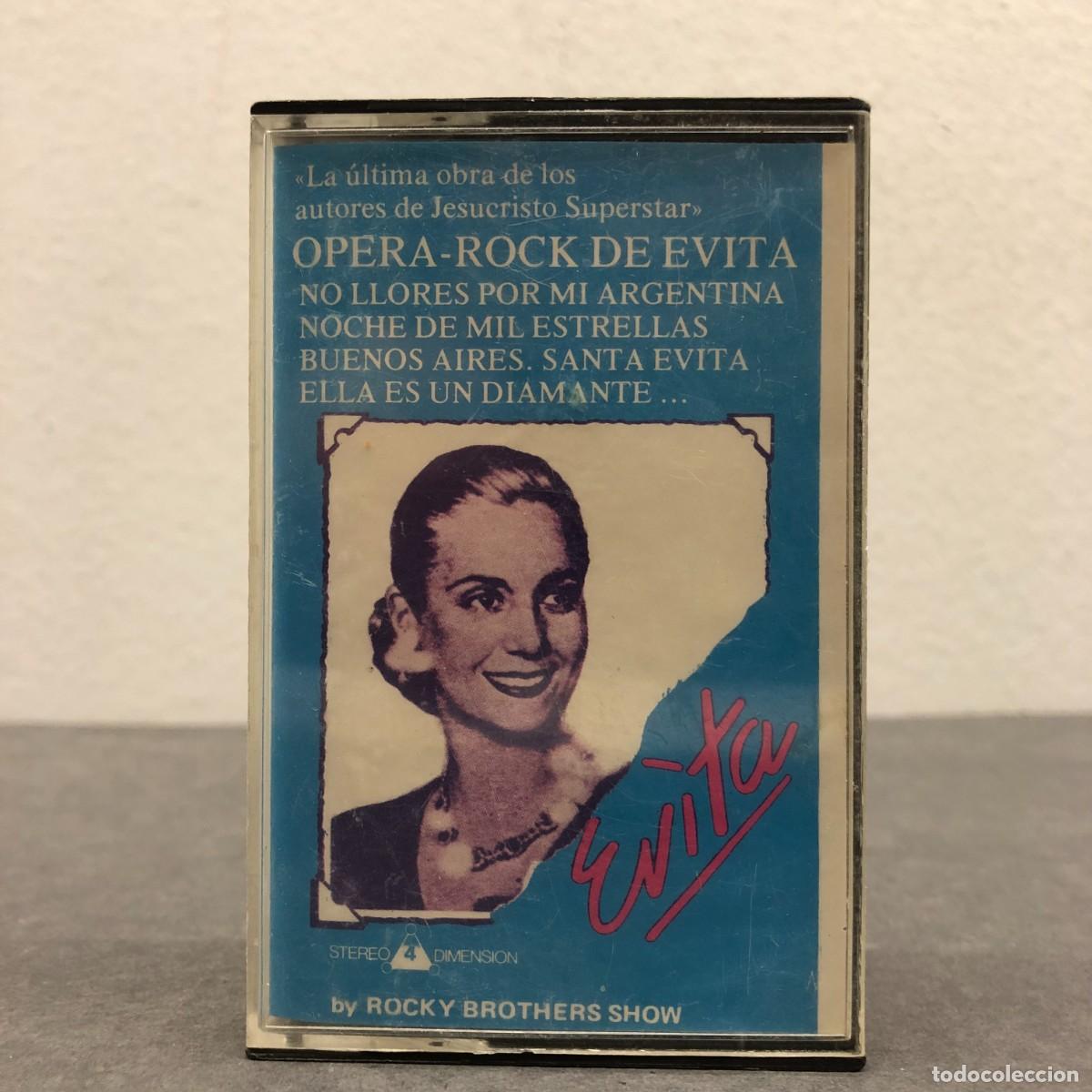 Casetes antiguos: EVITA - OPERA-ROCK DE EVITA - ROCKY BROTHER'S SHOW - CASSETTE - M&Uacute;SICA / 603