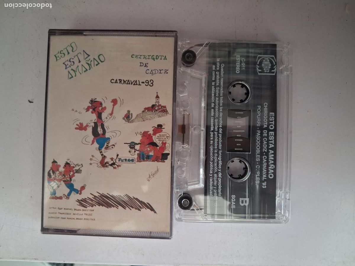 Casetes antiguos: CINTA CASETE CARNAVAL CADIZ ESTO ESTA AMA&Ntilde;AO