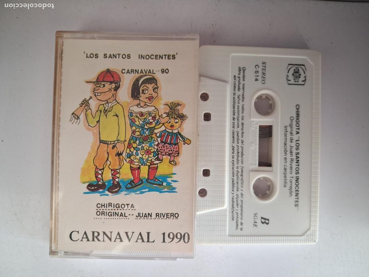 Cassettes Anciennes: CINTA CASETE CARNAVAL CADIZ LOS SANTOS INOCENTES