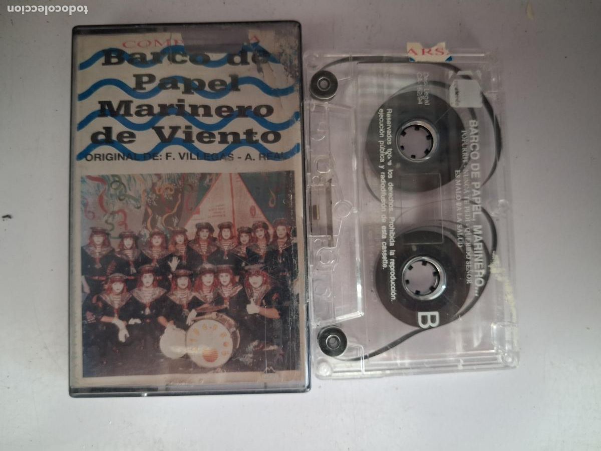 Cassettes Anciennes: CINTA CASETE CARNAVAL CADIZ BARCO DE PAPEL MARINERO DE VIENTO