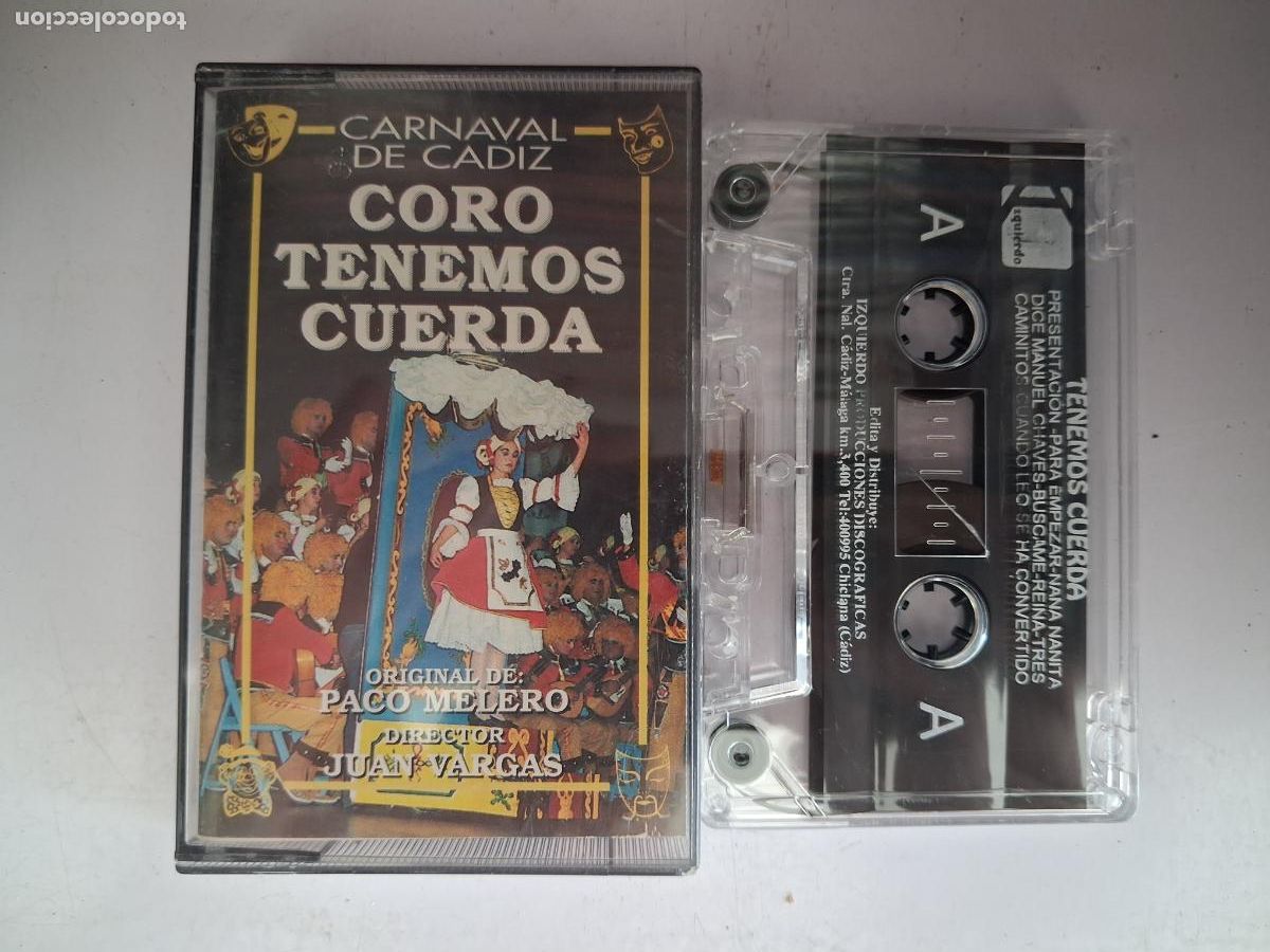 Cassettes Anciennes: CINTA CASETE CARNAVAL CADIZ TENEMOS CUERDA