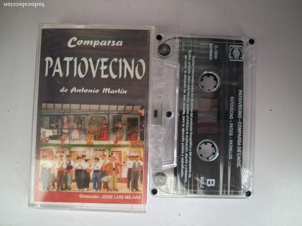 Cassettes Anciennes: CINTA CASETE CARNAVAL CADIZ COMPARSA PATIOVECINO