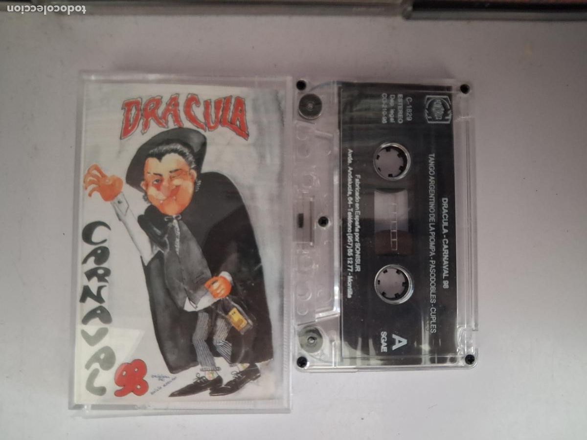 Cassetes antigas: CINTA CASETE CARNAVAL CADIZ DRACULA