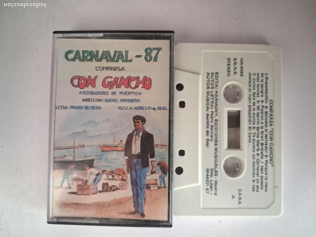 Cassette antiche: CINTA CASETE CARNAVAL CADIZ COMPARSA CON GANCHO