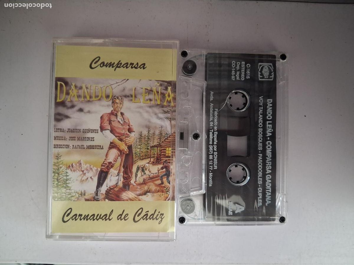 Alte Kassetten: CINTA CASETE CARNAVAL CADIZ DANDO LE&Ntilde;A