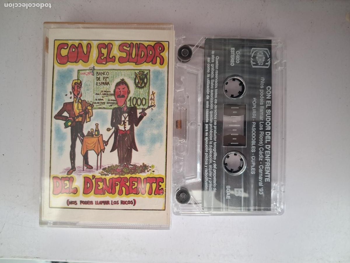Casetes antiguos: CINTA CASETE CARNAVAL CADIZ CON EL SUDOR DEL D'ENFRENTE