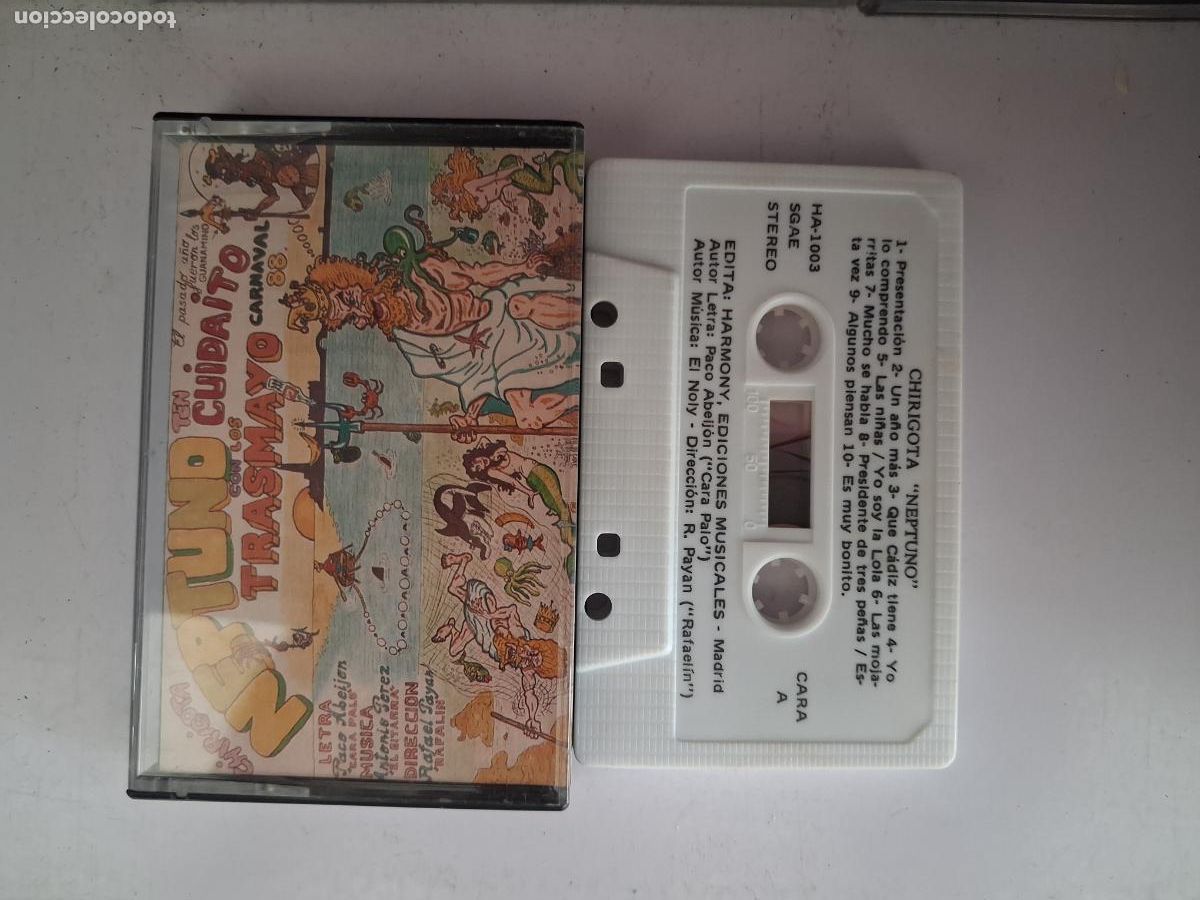 Casetes antiguos: CINTA CASETE CARNAVAL CADIZ CHIRIGOTA NEPTUNO