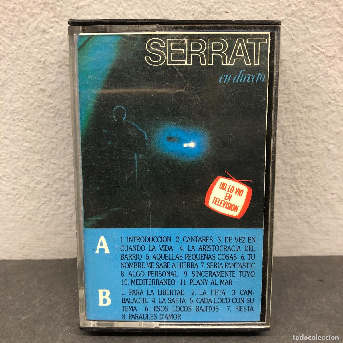 Casetes antiguos: JOAN MANUEL SERRAT - EN DIRECTO - 9685-4-RL - M&Uacute;SICA - CASSETTE / 629