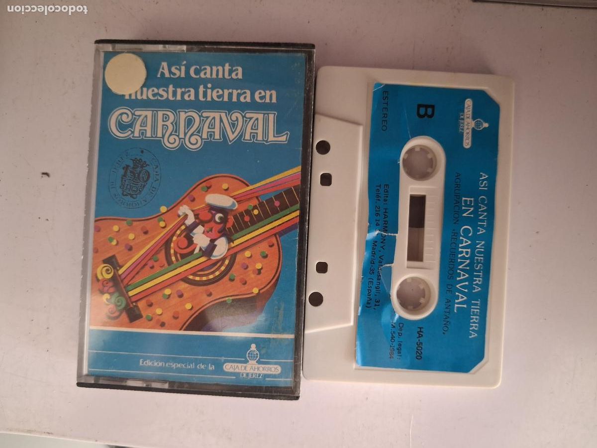 Casetes antiguos: CINTA CASETE CARNAVAL CADIZ ASI CANTA NUESTRA TIERRA E CARNAVAL GUITARRA