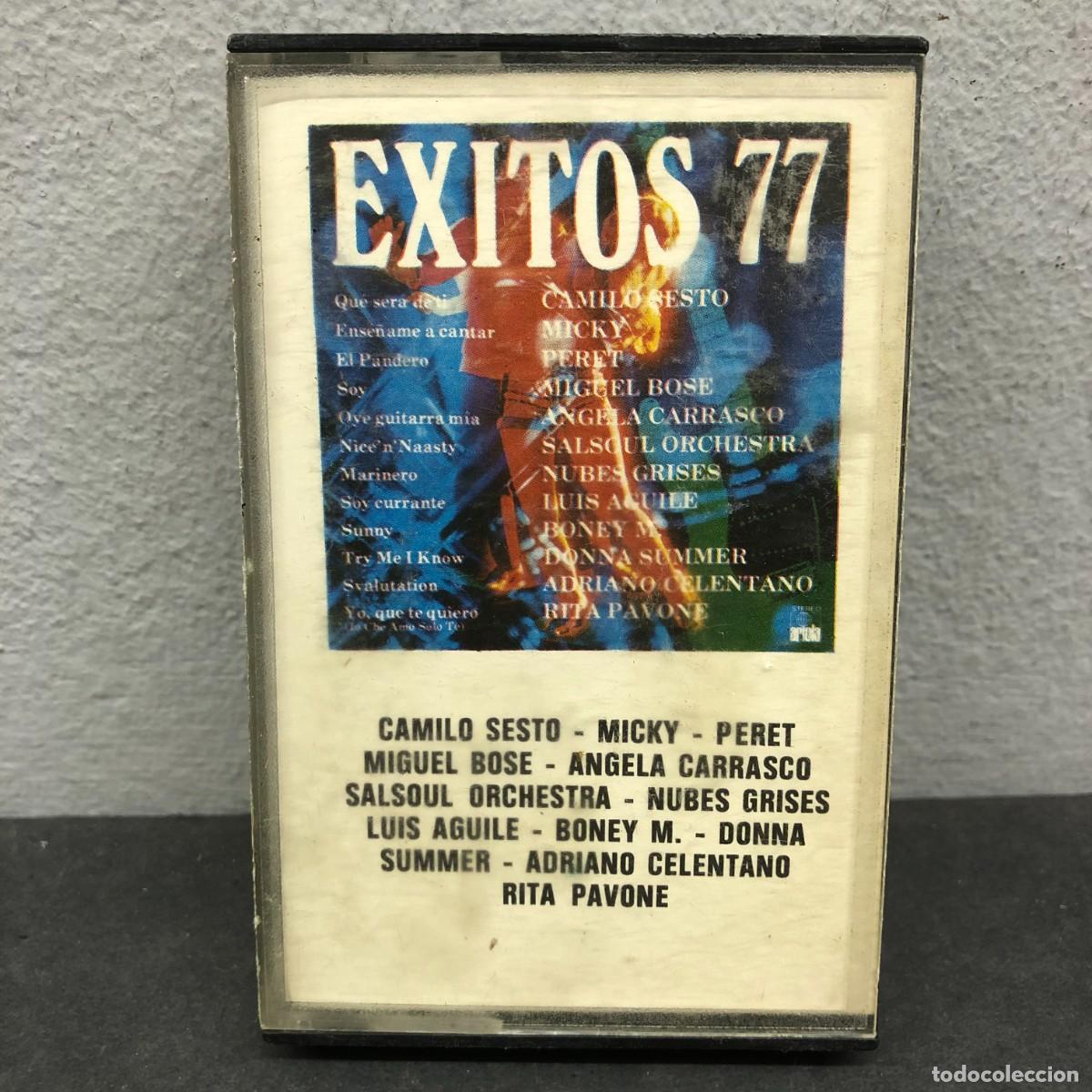 Casetes antiguos: EXITOS 77 - CAMILO SESTO, MICKY, PERET, MIGUEL BOSE, ANGELA CARRASCO ... - CASSETTE - M&Uacute;SICA / 683