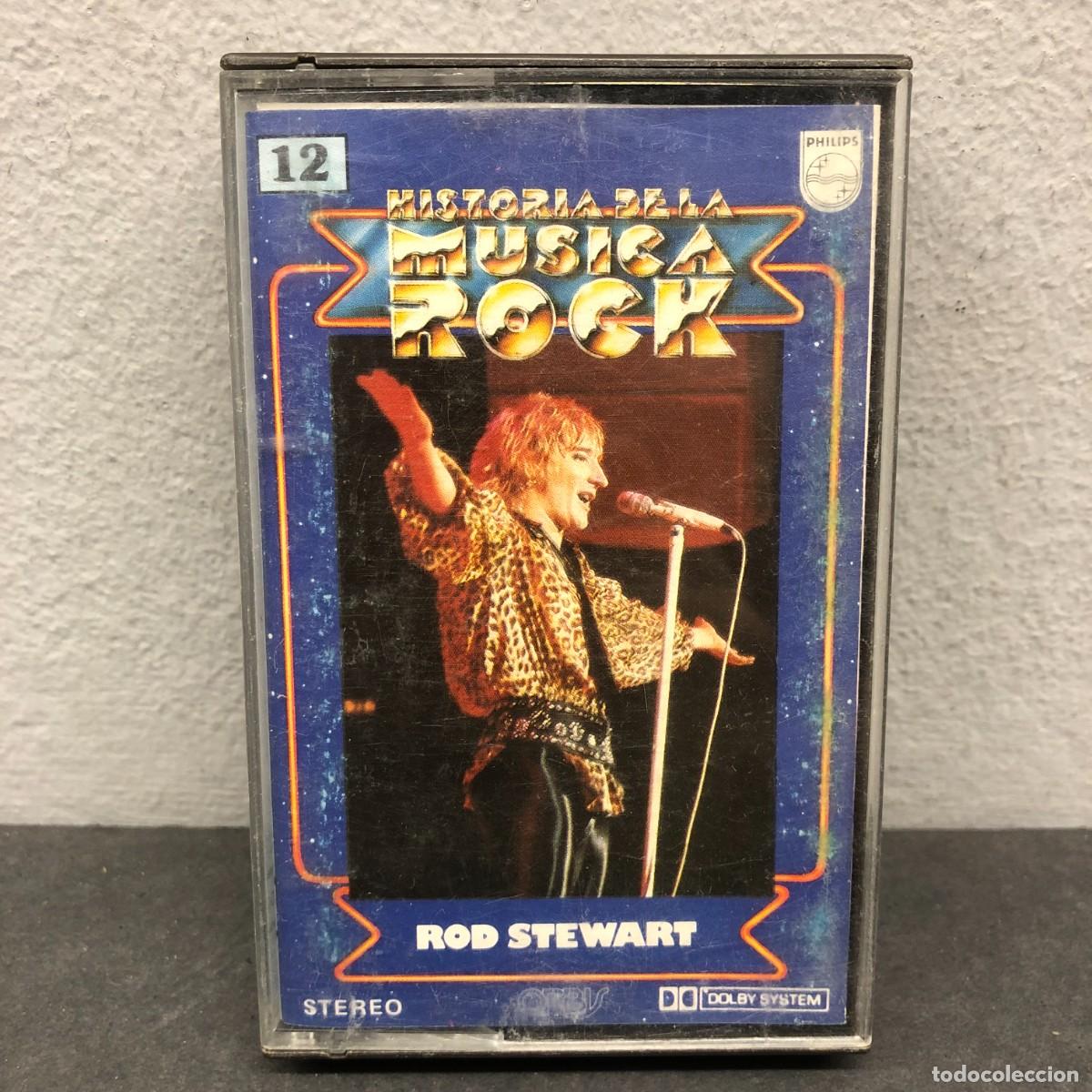 Casetes antiguos: ROD STEWART - HISTORIA DE LA MUSICA ROCK - 12 - CASSETTE - M&Uacute;SICA / 688