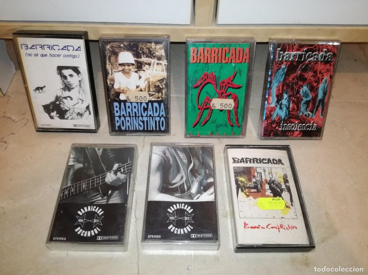 Casetes antiguos: LOTE DE 6 CASETES ORIGINALES DE BARRICADA
