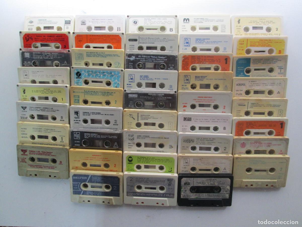 Cassettes Anciennes: lote 43 cintas de casete grabadas originales