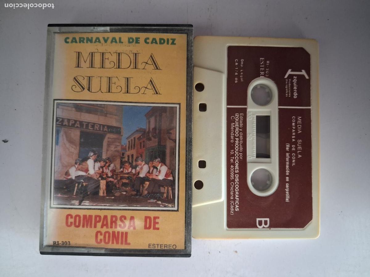Cassetes antigas: CINTA CASETE CARNAVAL CADIZ MEDIA SUELA COMPARSA CONIL