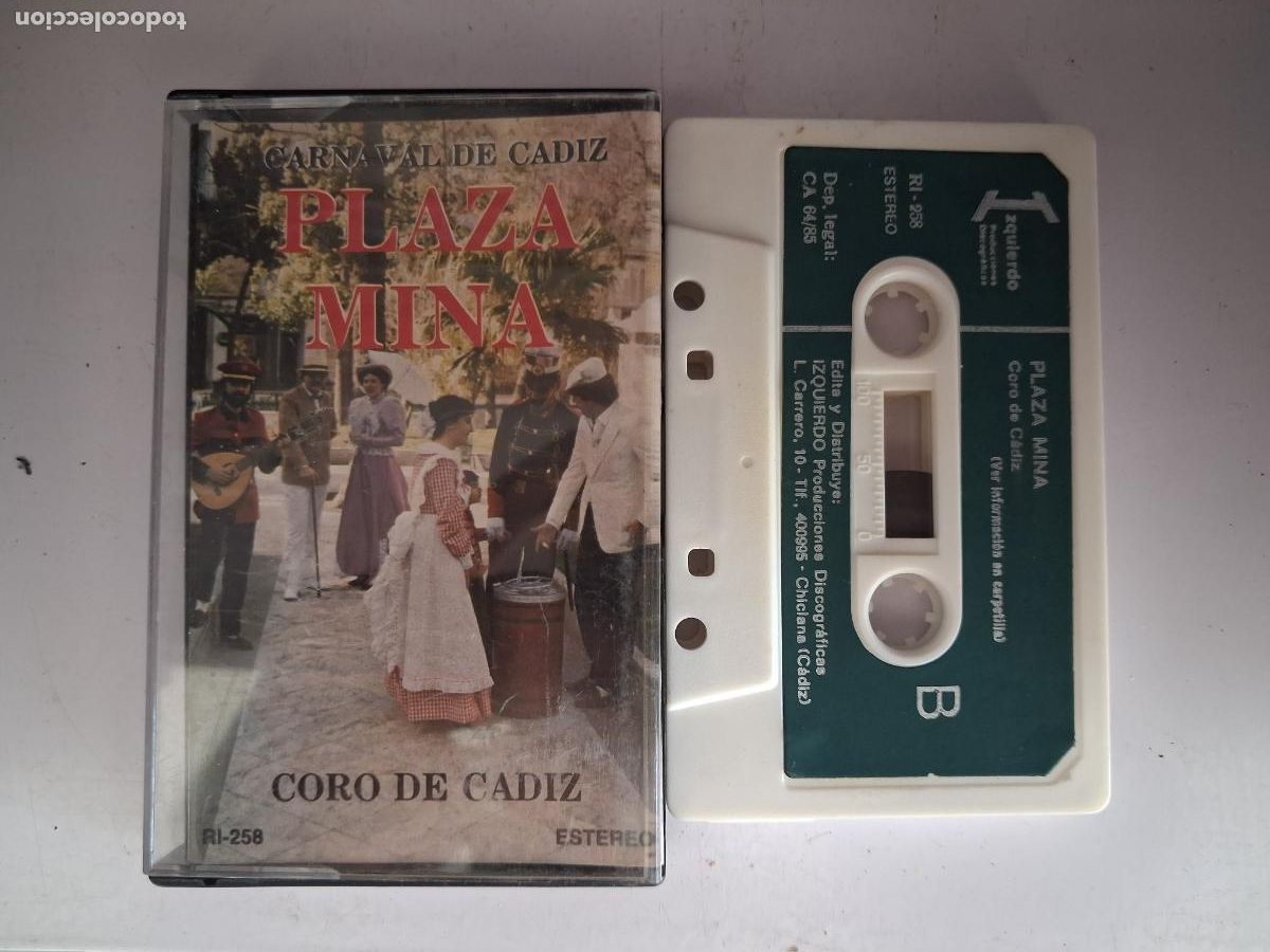 Cassetes antigas: CINTA CASETE CARNAVAL CADIZ PLAZA MINA