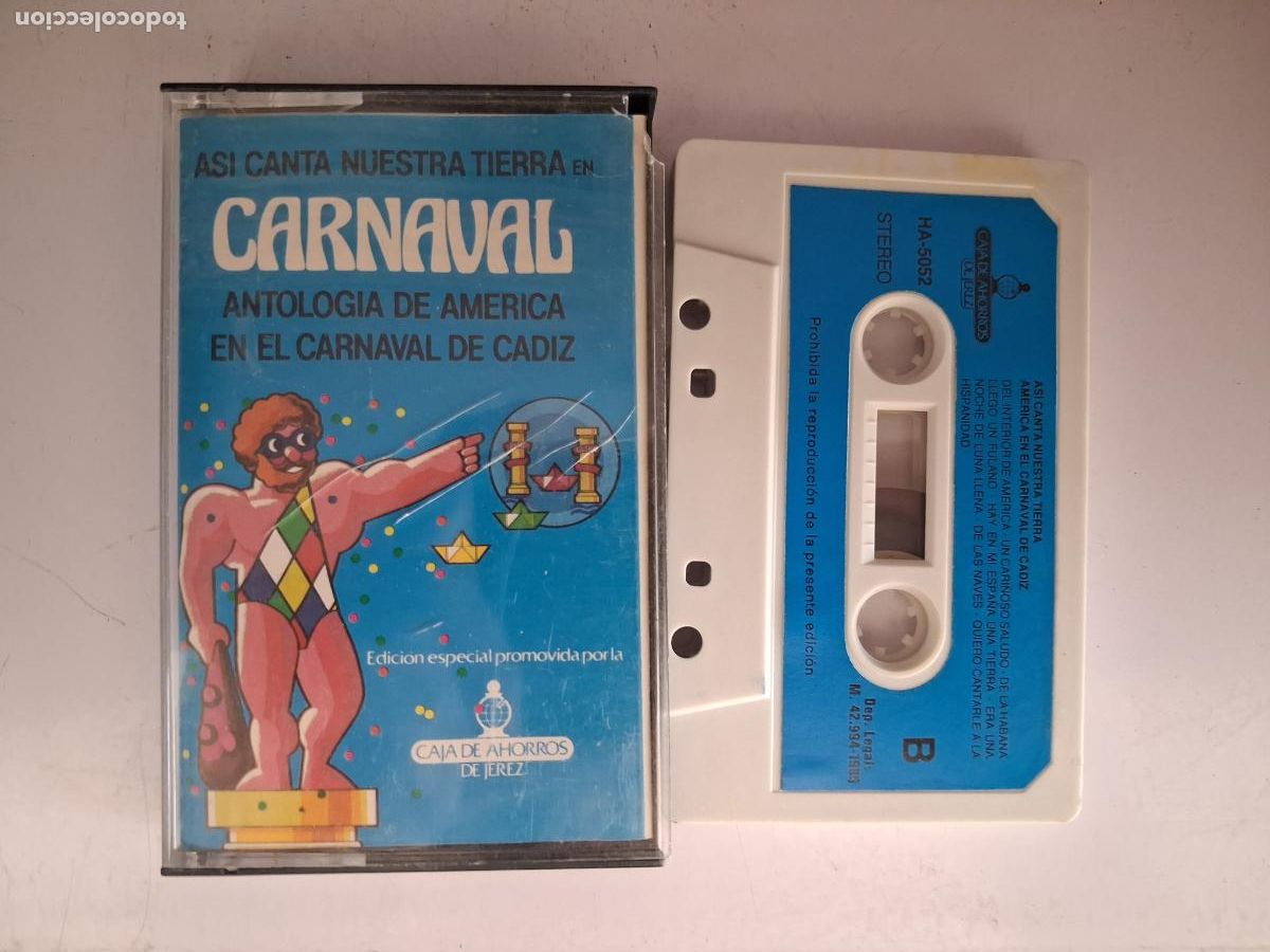 Casetes antiguos: CINTA CASETE CARNAVAL CADIZ ASI CANTA NUESTRA TIERRA EN CARNAVAL