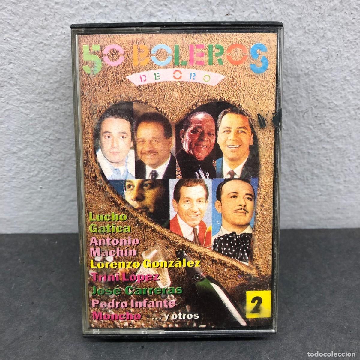 Casetes antiguos: 50 BOLEROS DE ORO - LUCHO GATICA, ANTONIO MACHIN... - MCA 33290B - T-B22 - CASSETTE - M&Uacute;SICA / 708