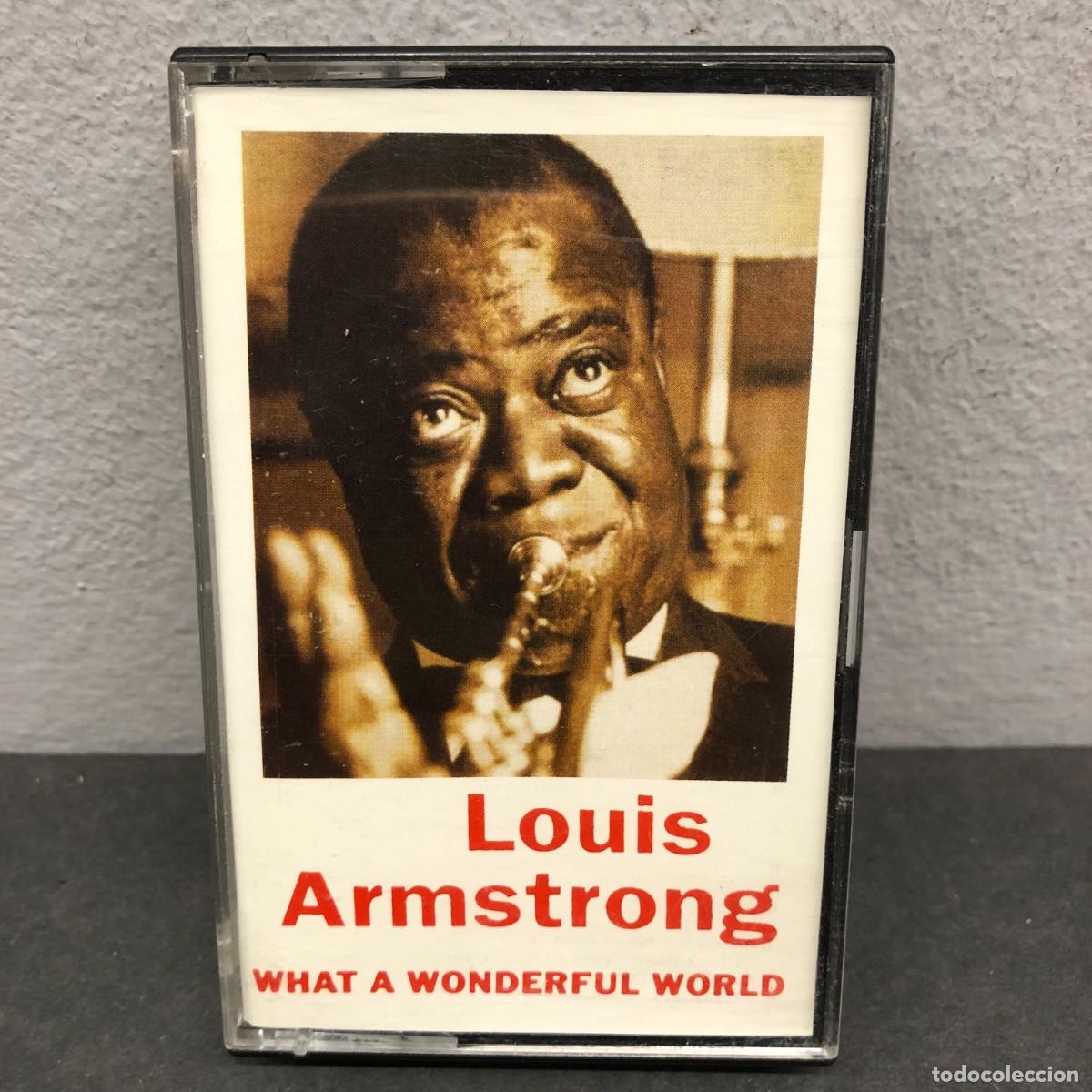 Casetes antiguos: LOUIS ARMSTRONG - WHAT A WONDERFUL WORLD - 252013 - CASSETTE - M&Uacute;SICA / 715